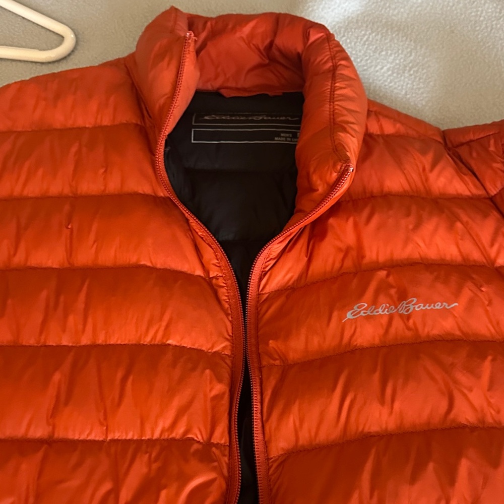 Eddie Bauer Vibrant Orange Quilted Jacket